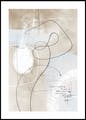 Soft Abstract Lines No1 Poster